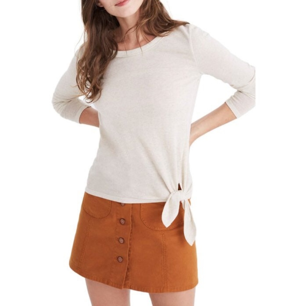 Madewell soundcheck side tie tee